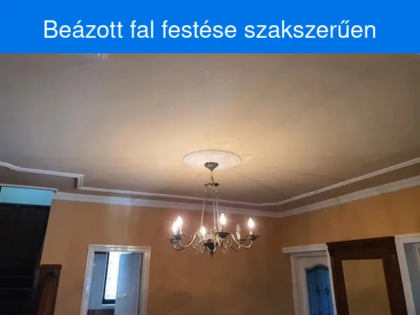 Beázott fal festése szakszerűen